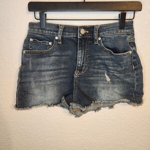 Pink Victoria's Secret Women's  Denim Distressed Shorts size 4 y2k